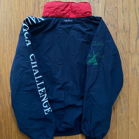 VINTAGE NAUTICA SAILING GEAR JACKET SIZE XL GOOD CONDITION MINOR DISCOLORATION - Picture 6 of 7